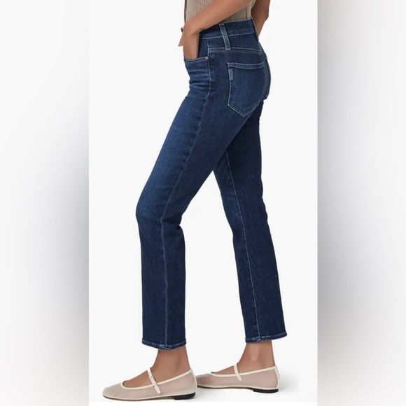 Paige Cindy High Waist Ankle Straight Leg Raw Edge Hem Jeans Size 29 Petite - Picture 6 of 14